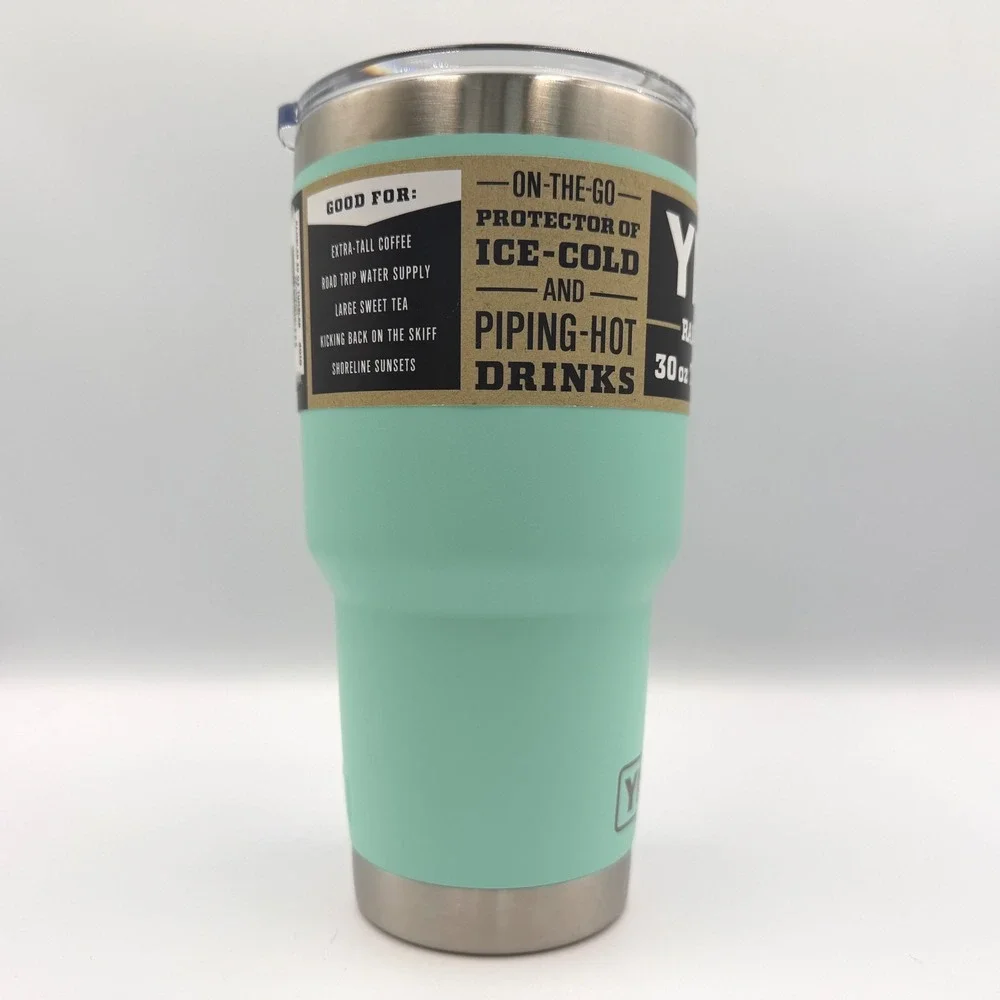 YETI Rambler Tumbler 30oz Seafoam MagSlider Lid 18/8 Stainless Steel **NEW**